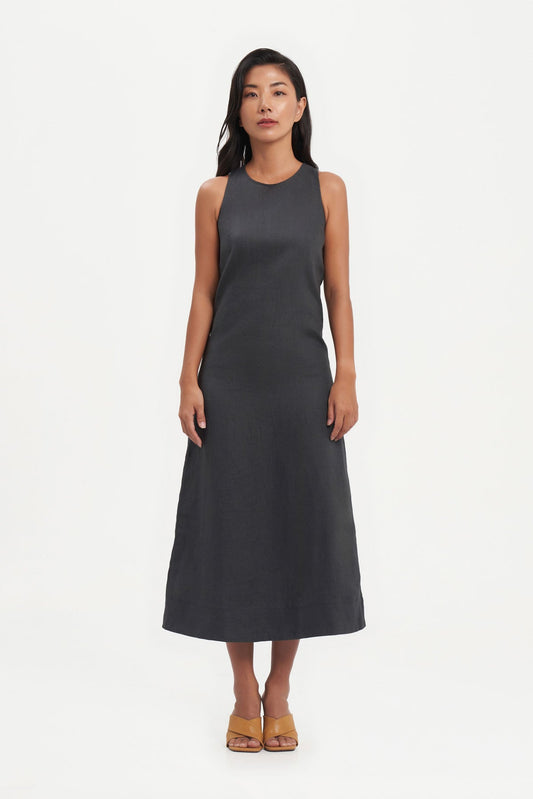Canissa Dress in Charcoal