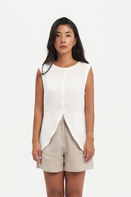 Caroline Top in Off White