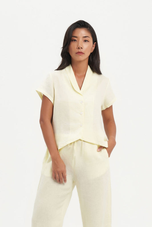 Gia Top in Lemon Chiffon