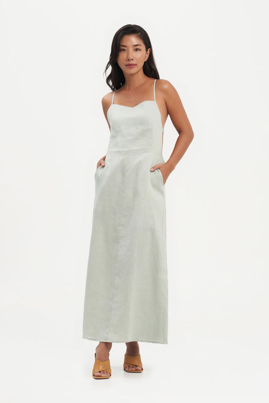 Kamaniya Dress in Morning Mist