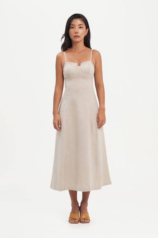 Zora Dress in Natural