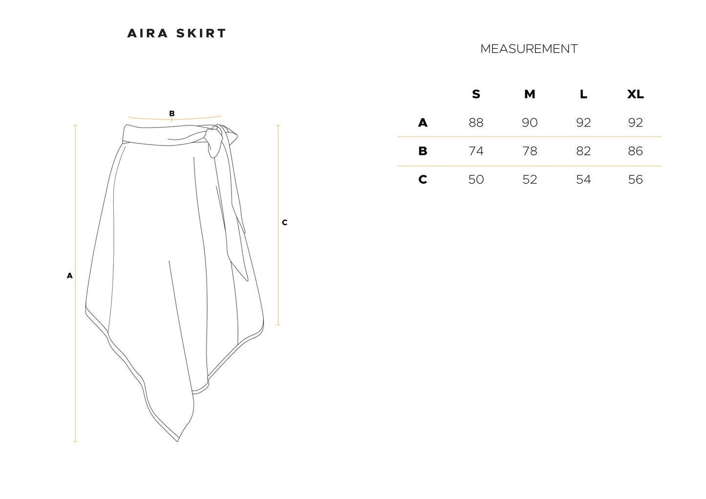 Aira Skirt in Natural