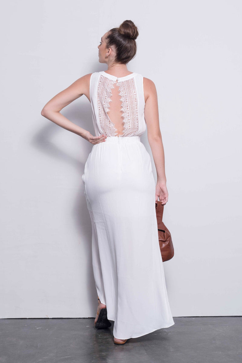 Akina Dress in Off White