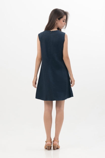 Alina Dress in Navy