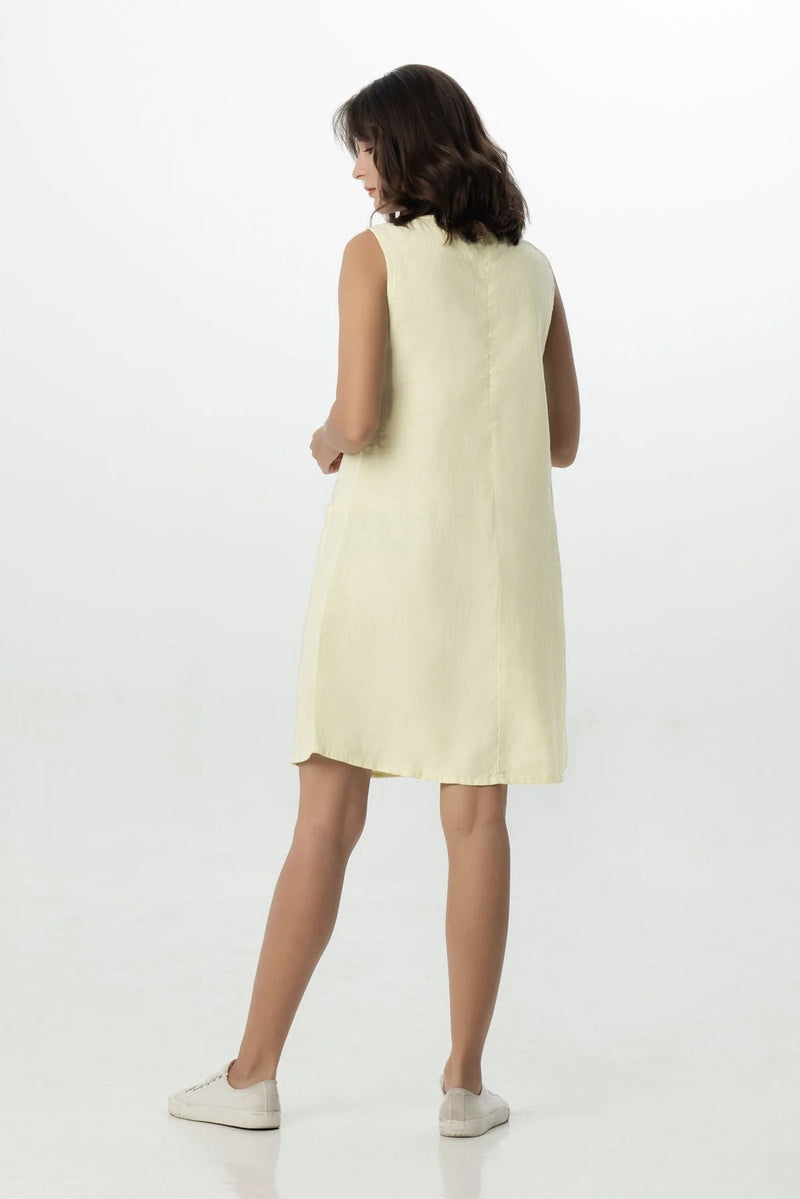 Alina Dress in Lemon Chiffon