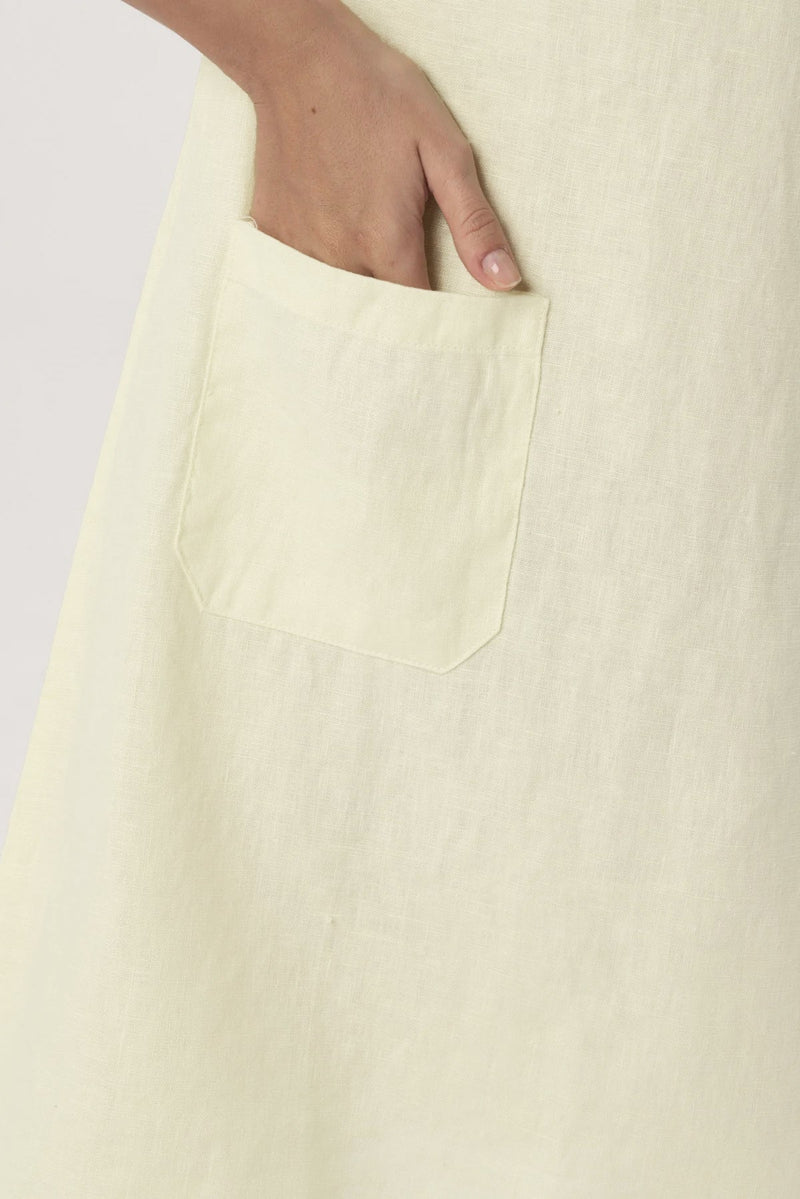 Alina Dress in Lemon Chiffon