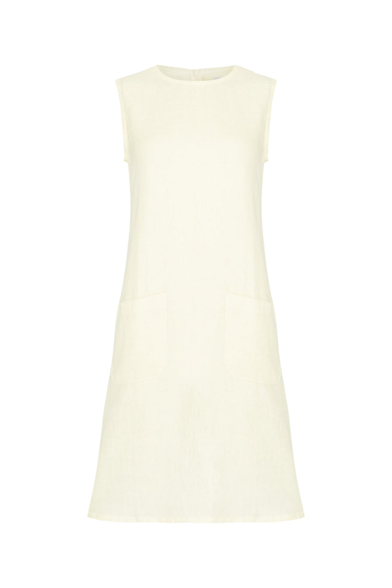 Alina Dress in Lemon Chiffon