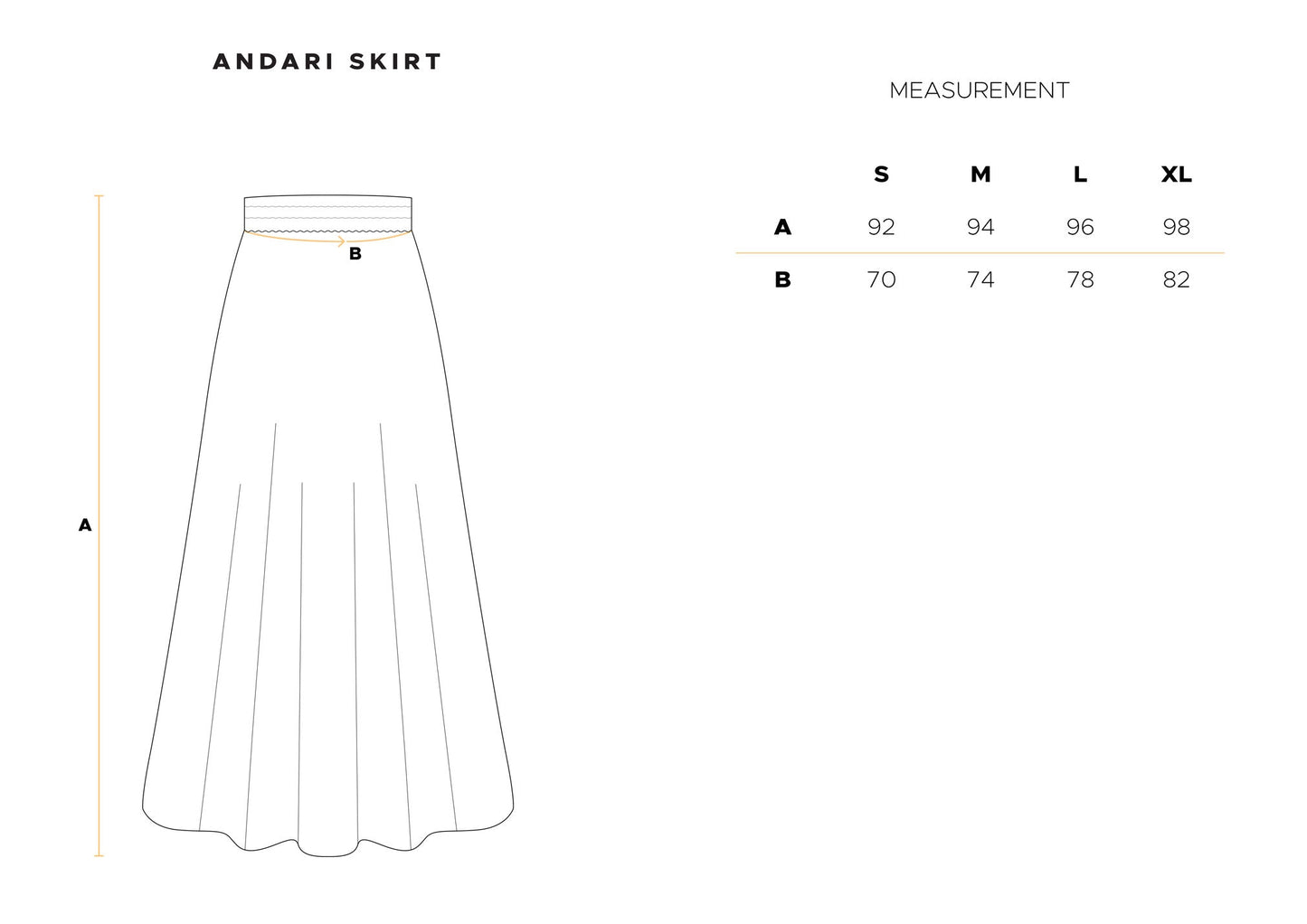 Andari Skirt in White