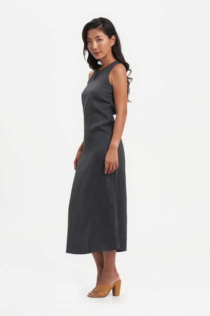 Canissa Dress in Charcoal