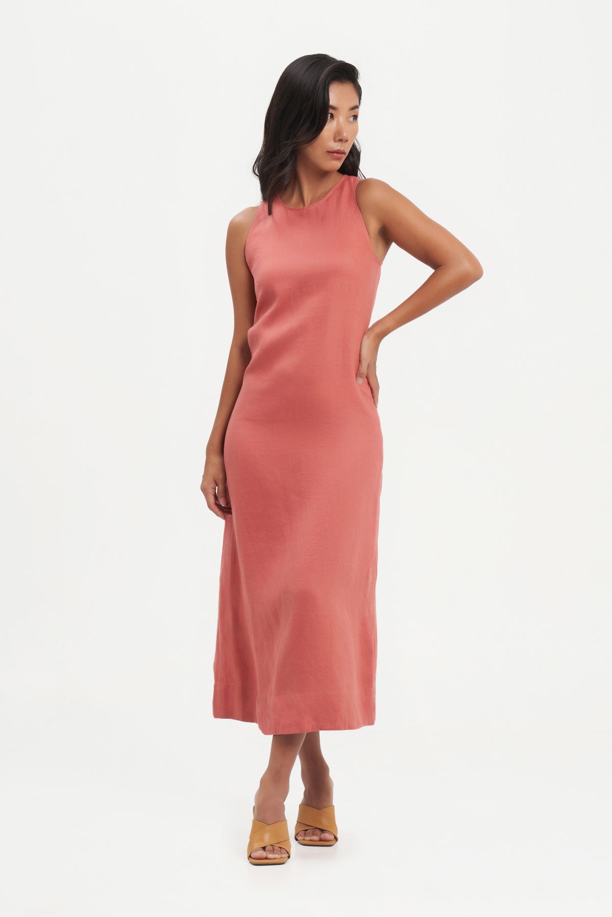 Canissa Dress in Mahogany