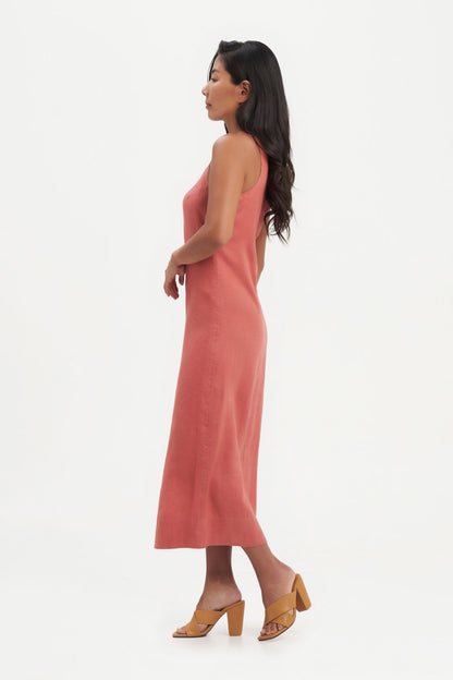 Canissa Dress in Mahogany