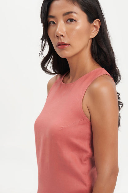 Canissa Dress in Mahogany