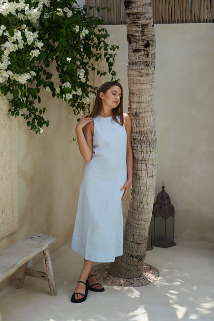 Canissa Dress in Sky Blue