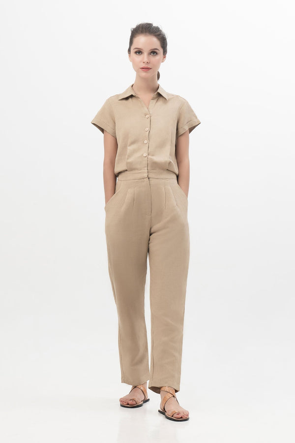 Chaitra Jumpsuit in Frosted Almond