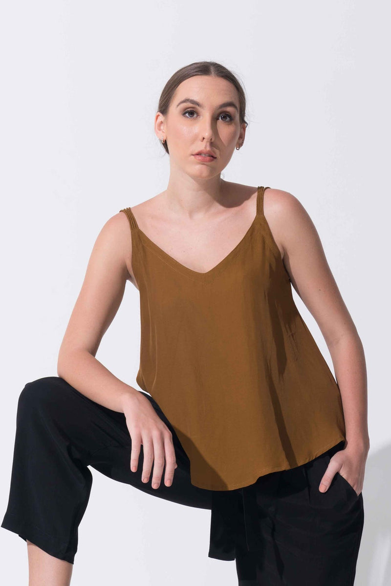 Chiara Top in Choco Melted