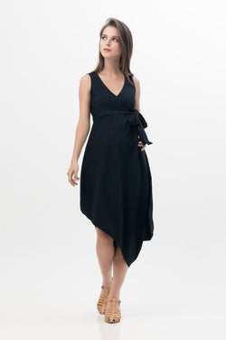 Dafina Dress in Navy