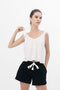 Divya Top in White