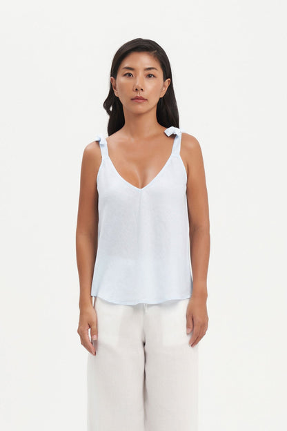 Divya Top in Ice Blue