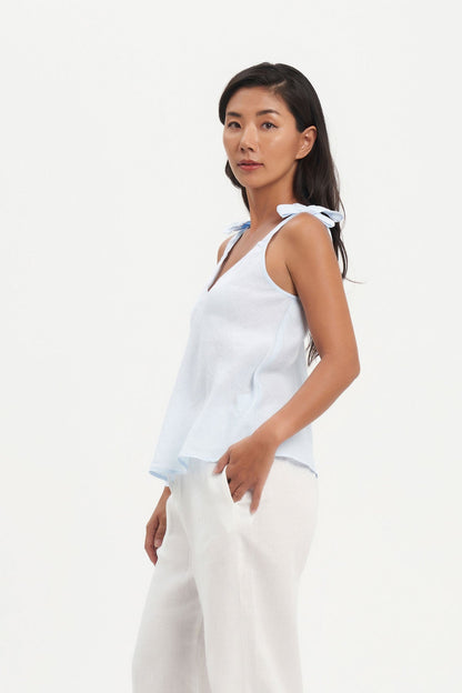 Divya Top in Ice Blue