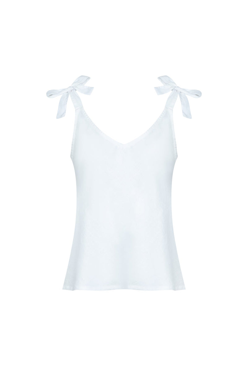 Divya Top in White