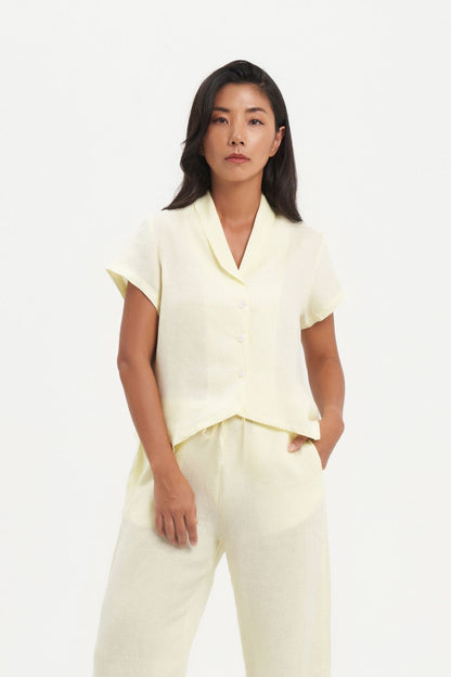 Gia Top in Lemon Chiffon
