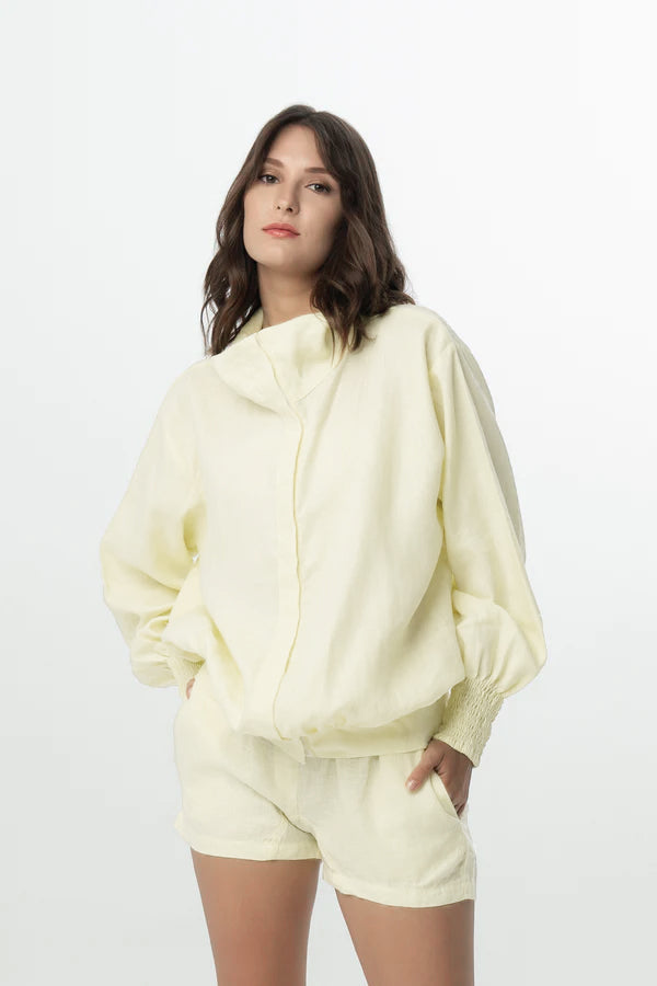 Harita Jacket in Lemon Chiffon