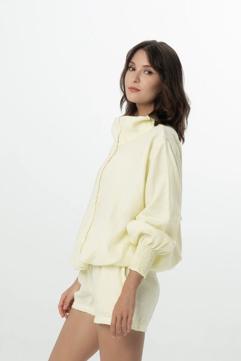 Harita Jacket in Lemon Chiffon