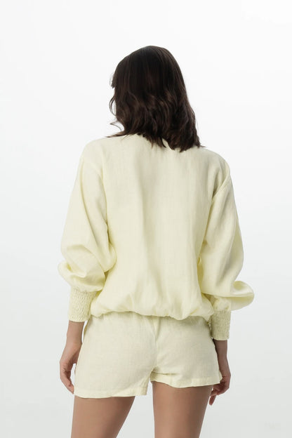 Harita Jacket in Lemon Chiffon