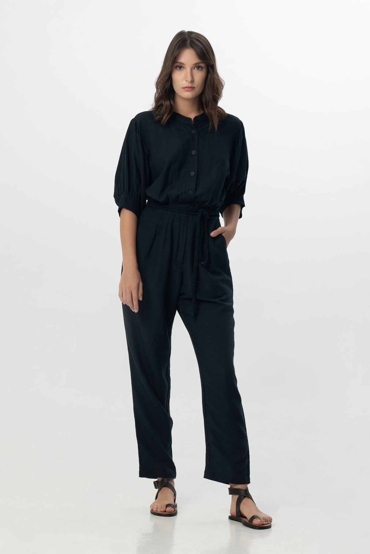 Isa Jumpsuit in Navy