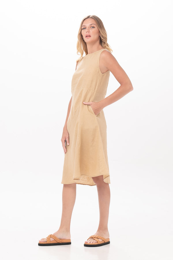 Keeran Dress in Frosted Almond