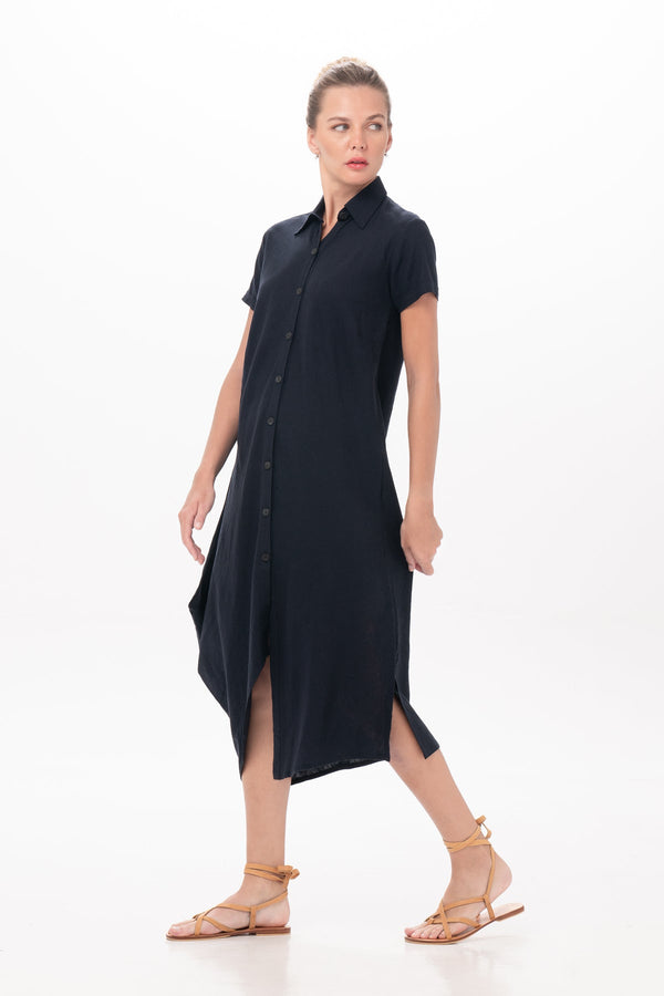 Maha Dress in Navy