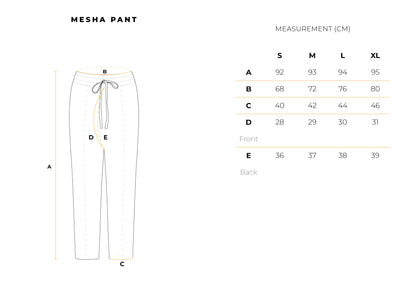 Mesha Pant in Off White