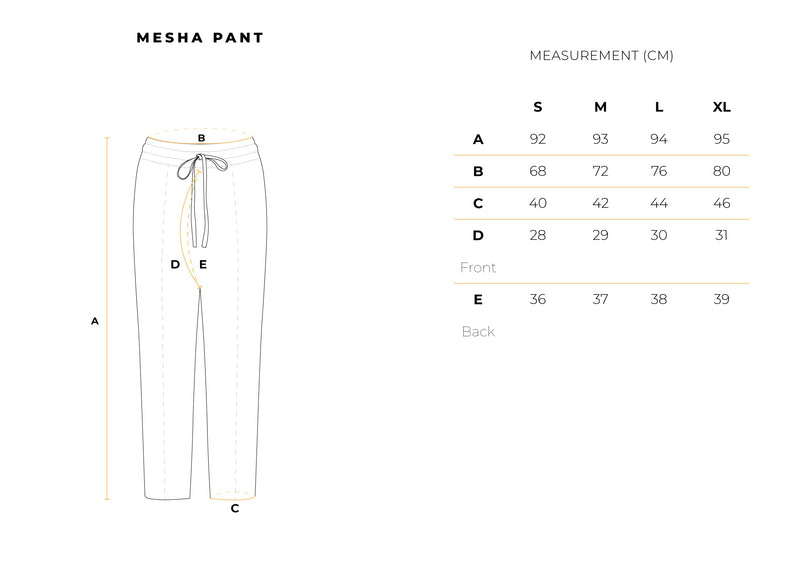 Mesha Pant in Off White