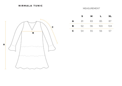 Nirmala Tunic in Off White