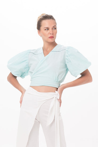 Nitya Top in Ice Blue