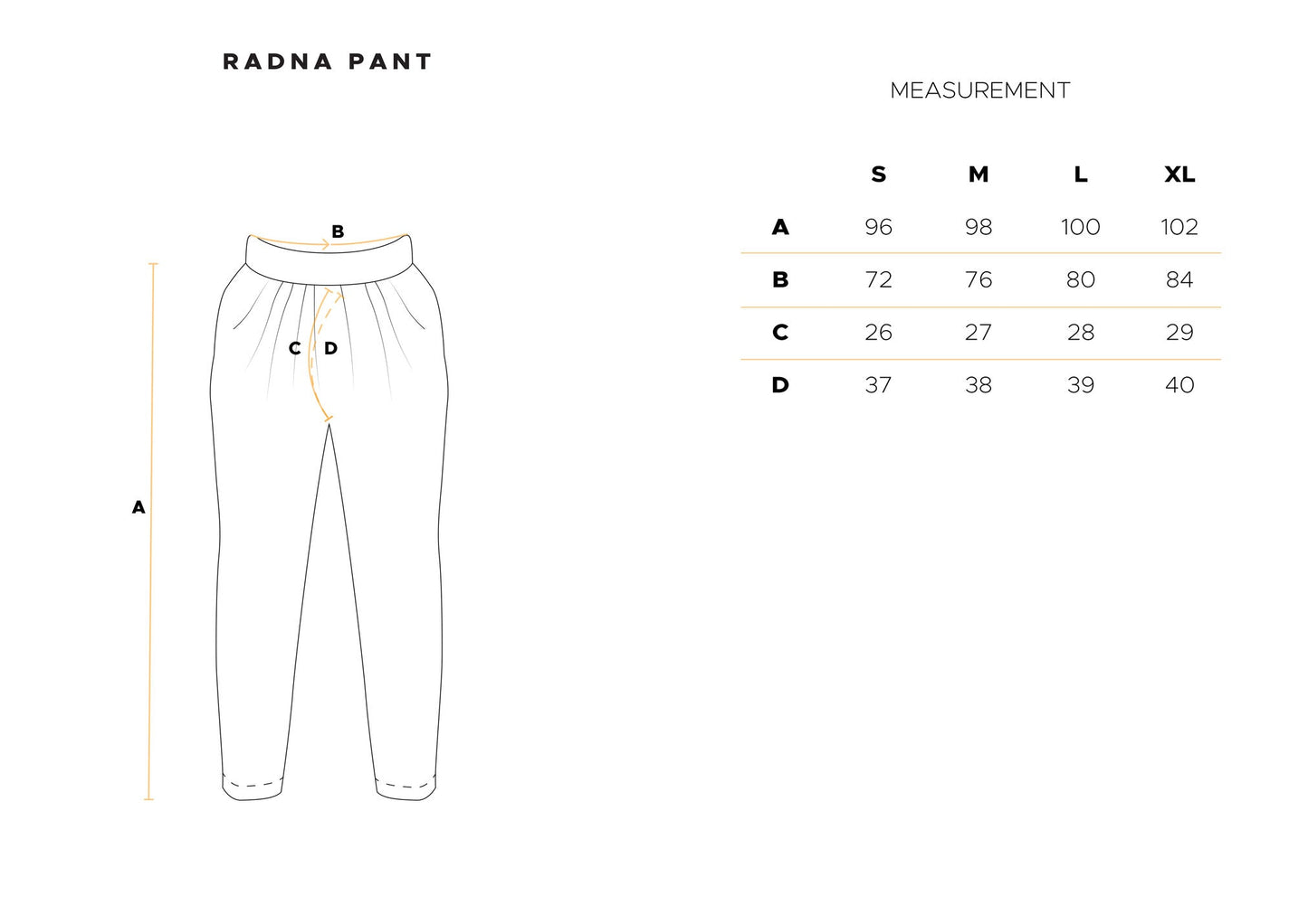 Radna Pant in Off White