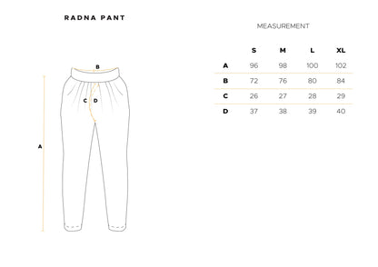 Radna Pant in Off White