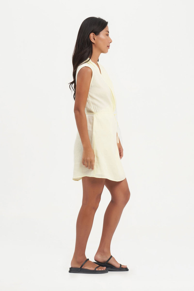 Sasa Dress in Lemon Chiffon