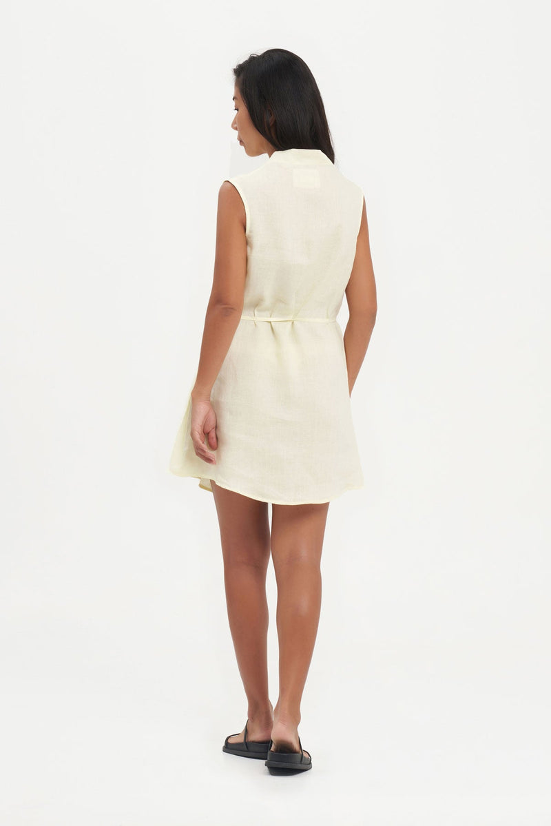 Sasa Dress in Lemon Chiffon