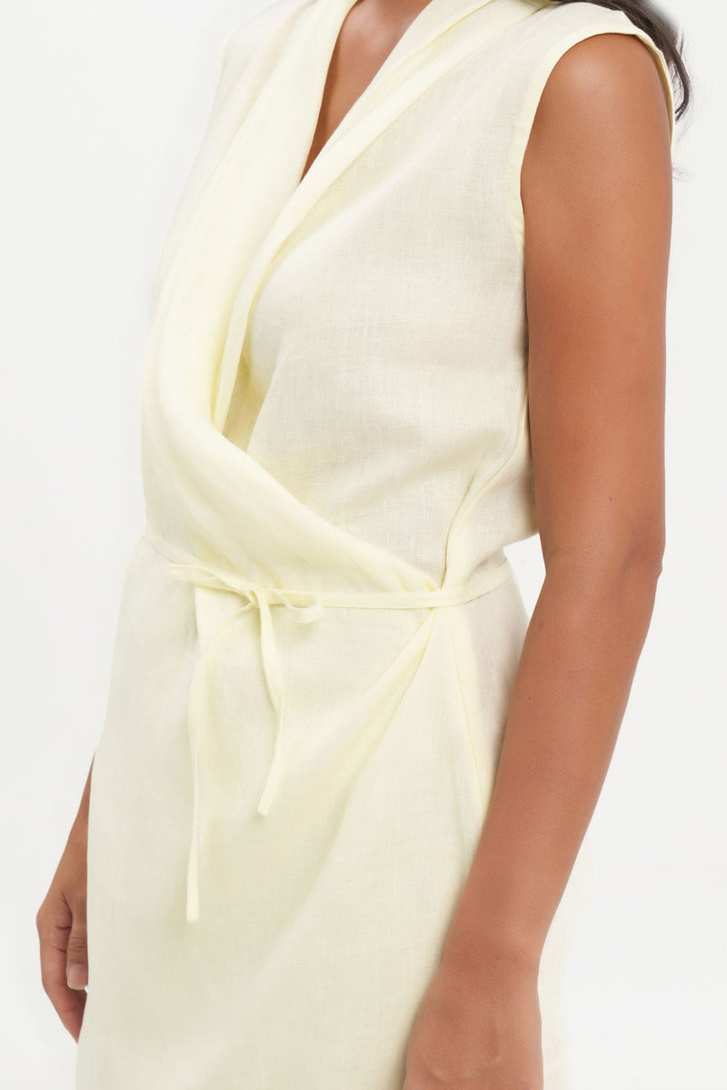 Sasa Dress in Lemon Chiffon