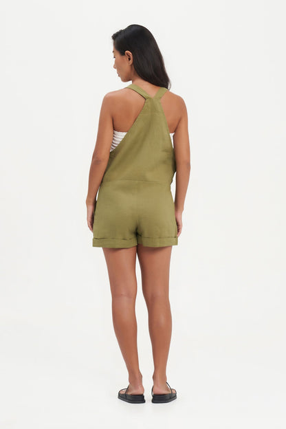 Saza Jumpsuit in Echo Green