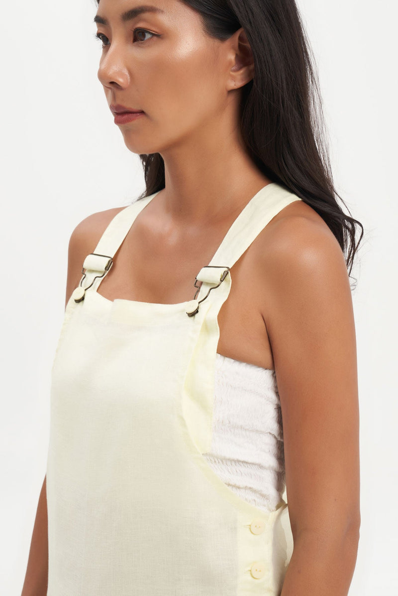 Saza Jumpsuit in Lemon Chiffon