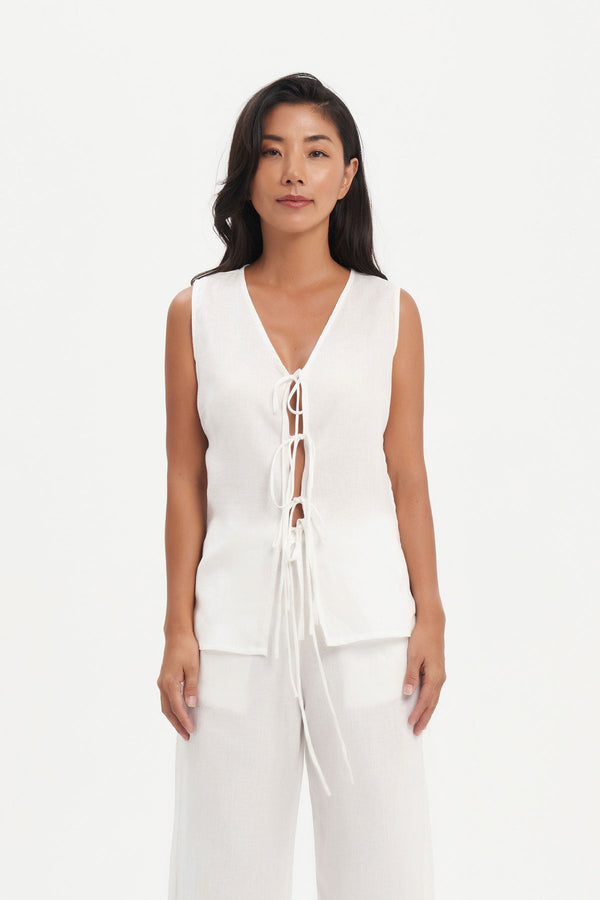 Varen Top in Off White