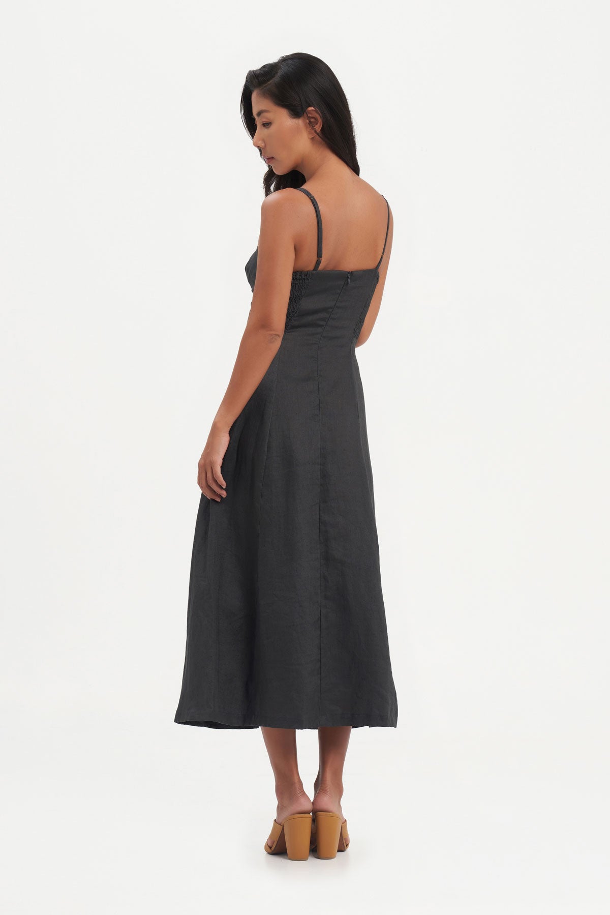 Zora Dress in Charcoal