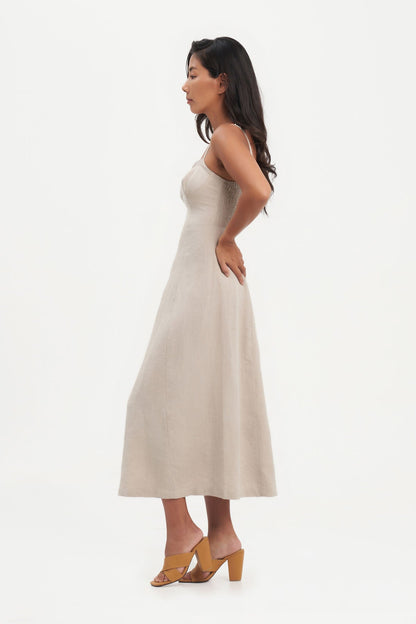Zora Dress in Natural