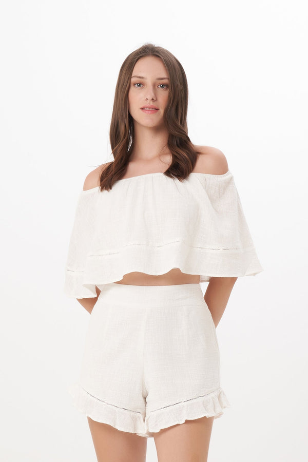 Paloma Top in Off White