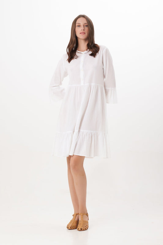 Praba Dress in White