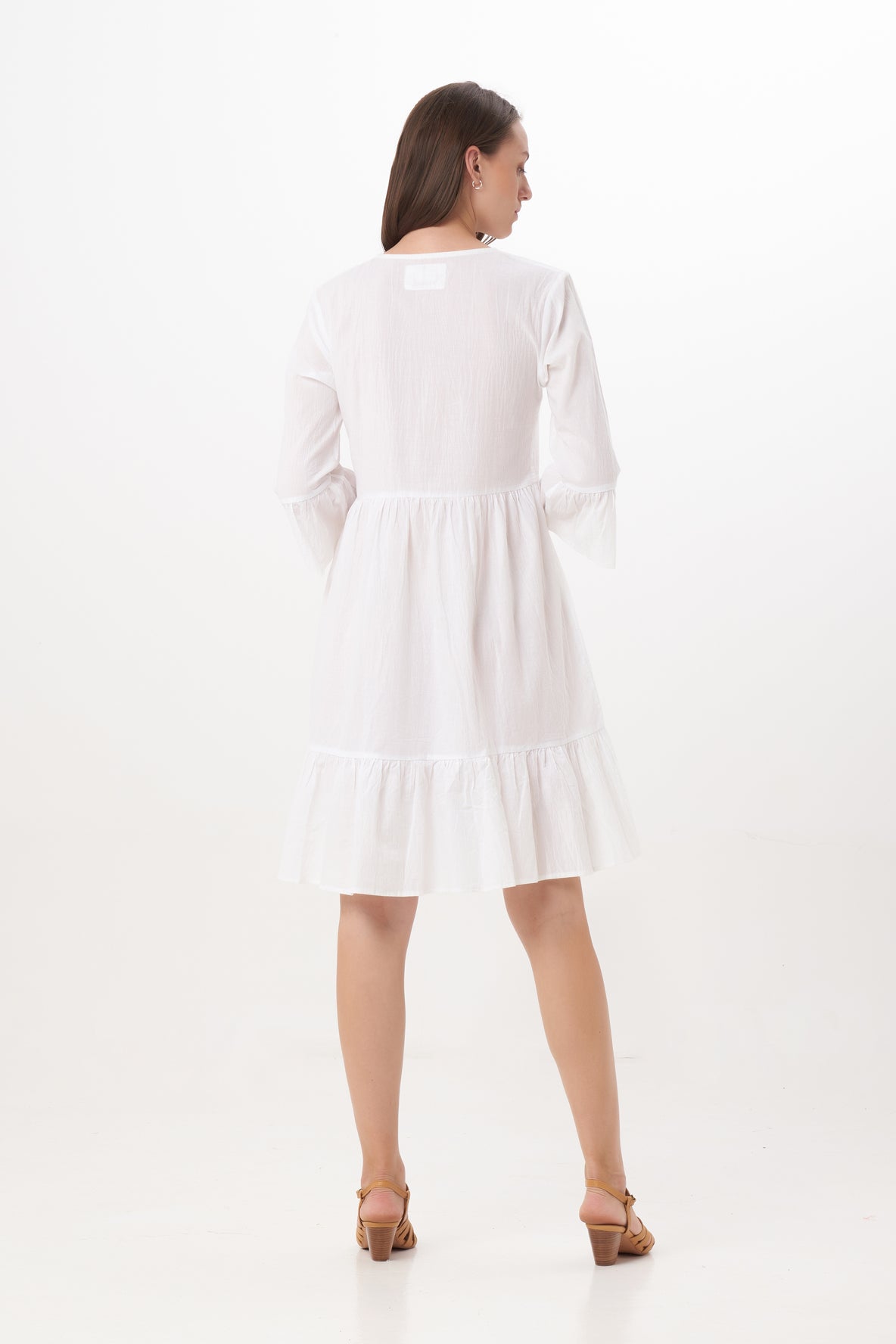 Praba Dress in White